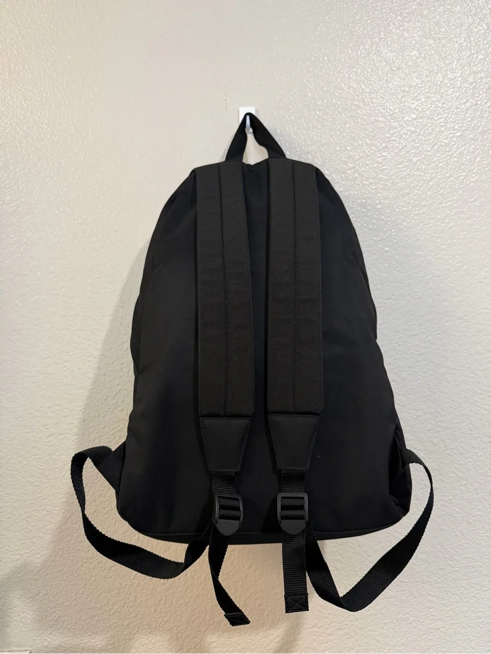 Balenciaga Black Logo-Trim Backpack